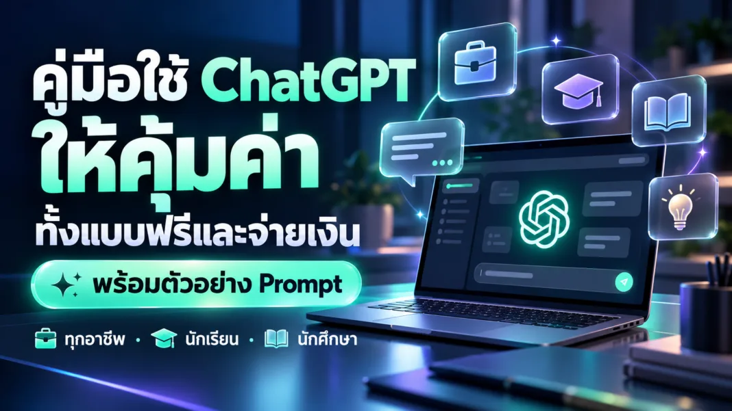 คู่มือใช้ ChatGPT ให้คุ้มค่า